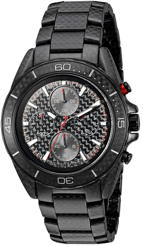 michael kors jetmaster carbon fiber|Michael Kors Men's Chronograph JetMaster Carbon Fiber.